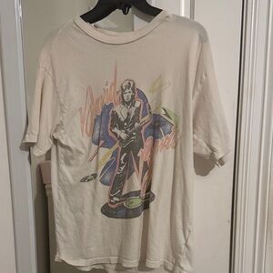 Daydreamer David Bowie Cream Graphic Tee